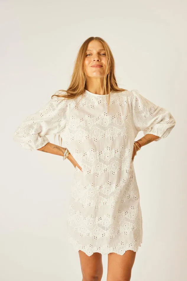 Lisa Dress Geranium Milk Women Natalie Martin Dresses