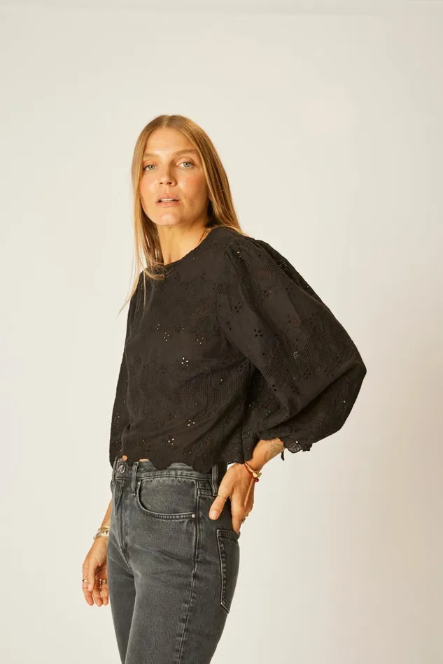 Lisa Top Geranium Midnight Women Natalie Martin Tops