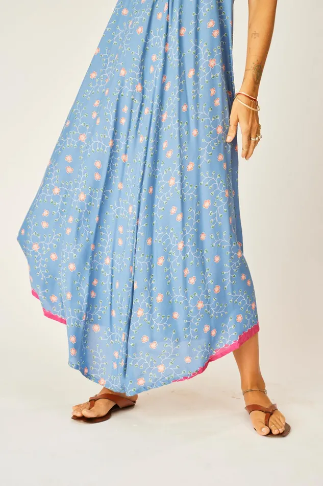 Lola Dress Pinwheel Denim Women Natalie Martin Coverups