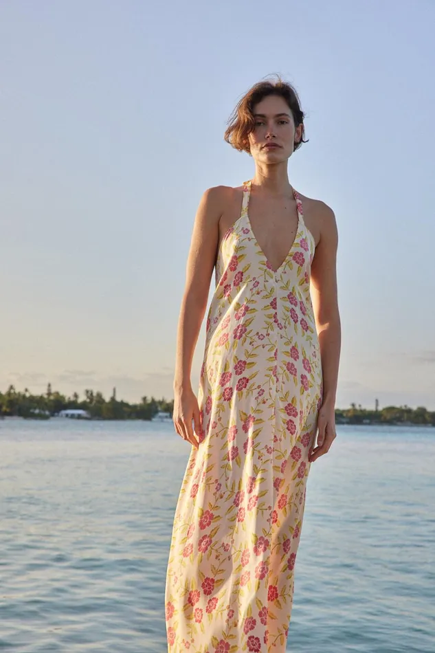Lola Dress Prairie Dusty Crimson Women Natalie Martin Coverups