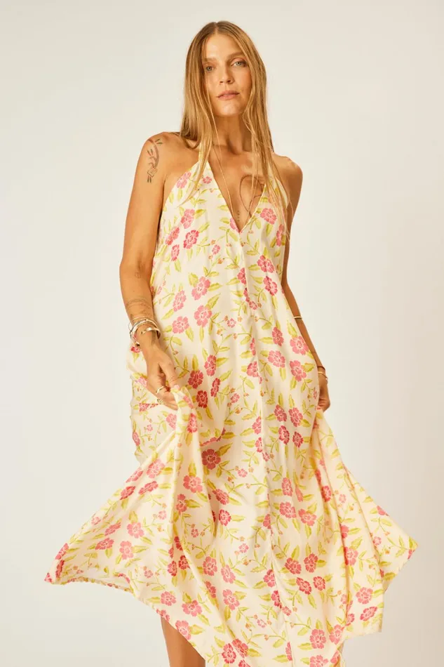 Lola Dress Prairie Dusty Crimson Women Natalie Martin Coverups
