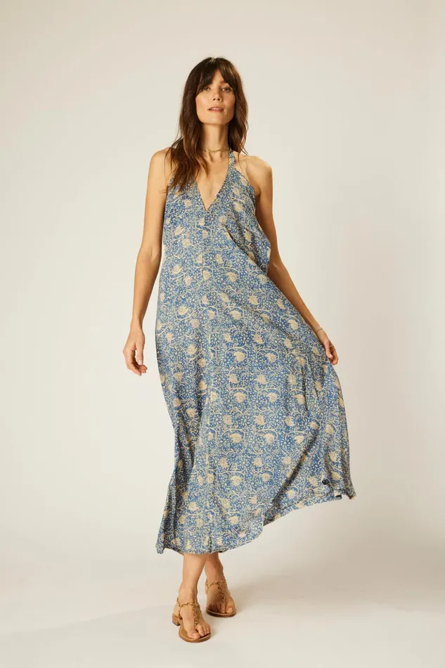 Lola Dress Water Lily Blue Women Natalie Martin Dresses