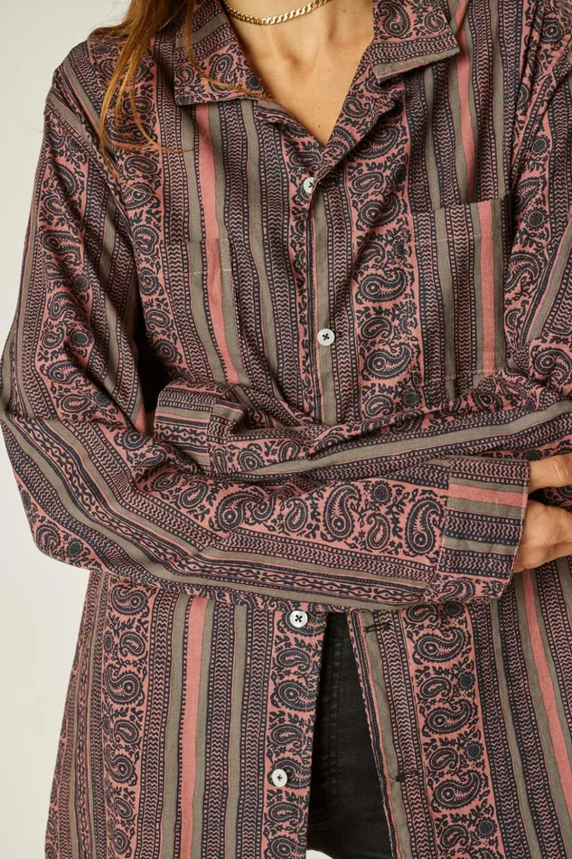 Louis Shirt Paisley Stripe Heather Women Natalie Martin Tops Louis Shirt Paisley Stripe Heather Women Natalie Martin Tops