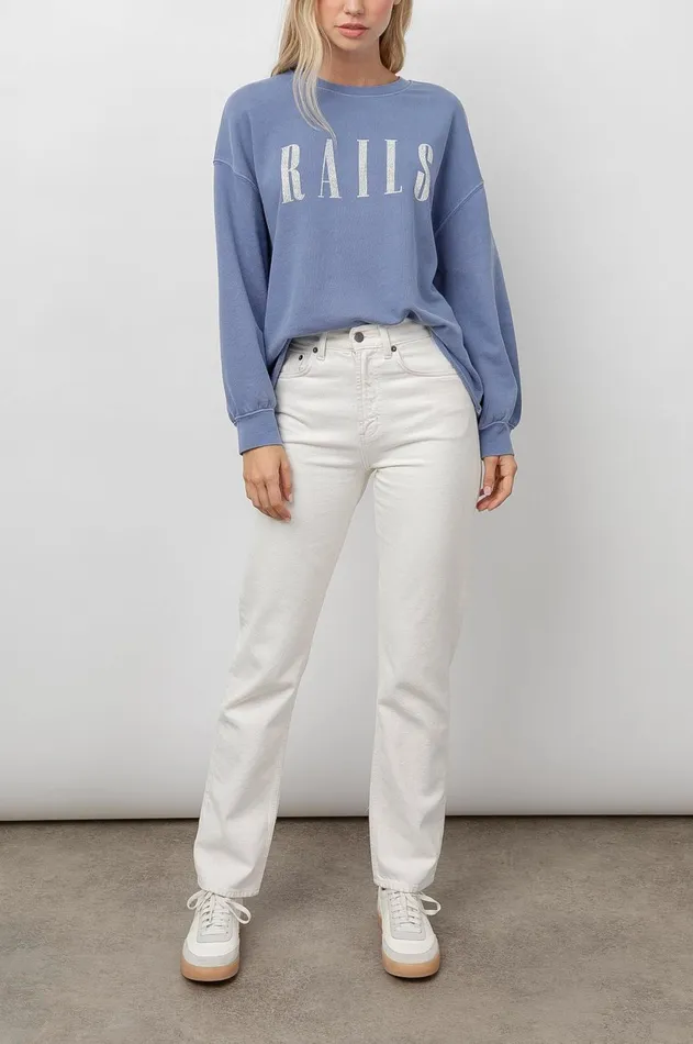 Lounge Women Rails Rails Signature Sweatshirt Washed Indigo Rails