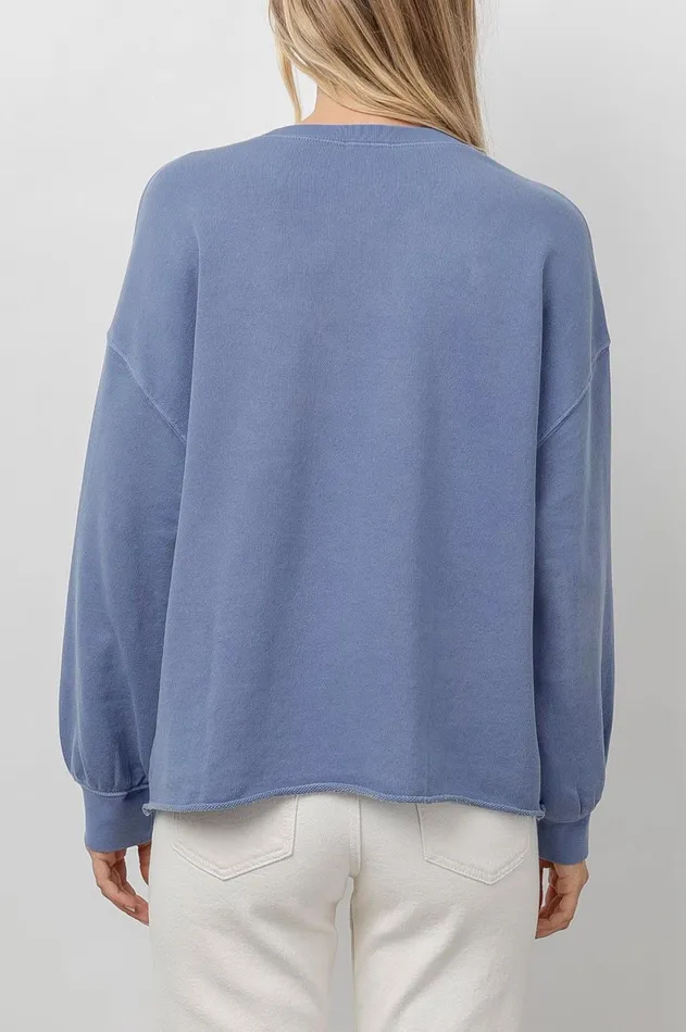 Lounge Women Rails Rails Signature Sweatshirt Washed Indigo Rails