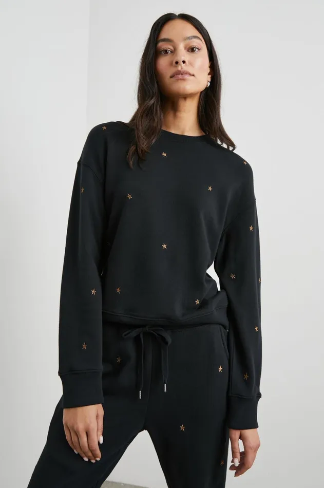 Lounge Women Rails Ramona Sweatshirt Bronze Star Embroidery
