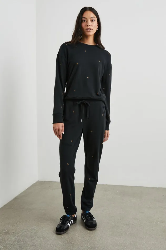Lounge Women Rails Ramona Sweatshirt Bronze Star Embroidery