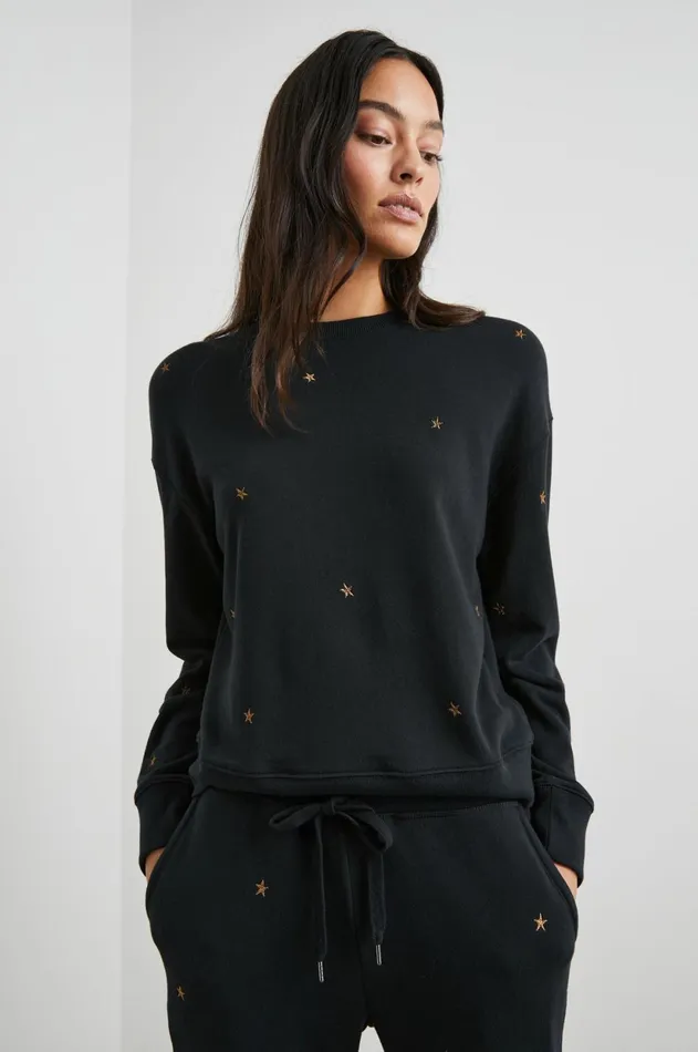 Lounge Women Rails Ramona Sweatshirt Bronze Star Embroidery