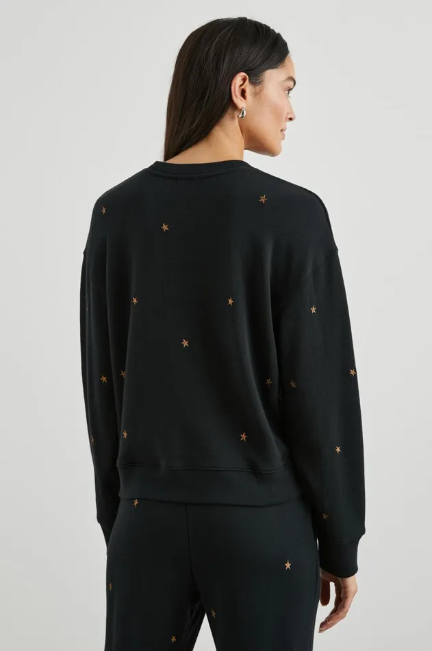 Lounge Women Rails Ramona Sweatshirt Bronze Star Embroidery