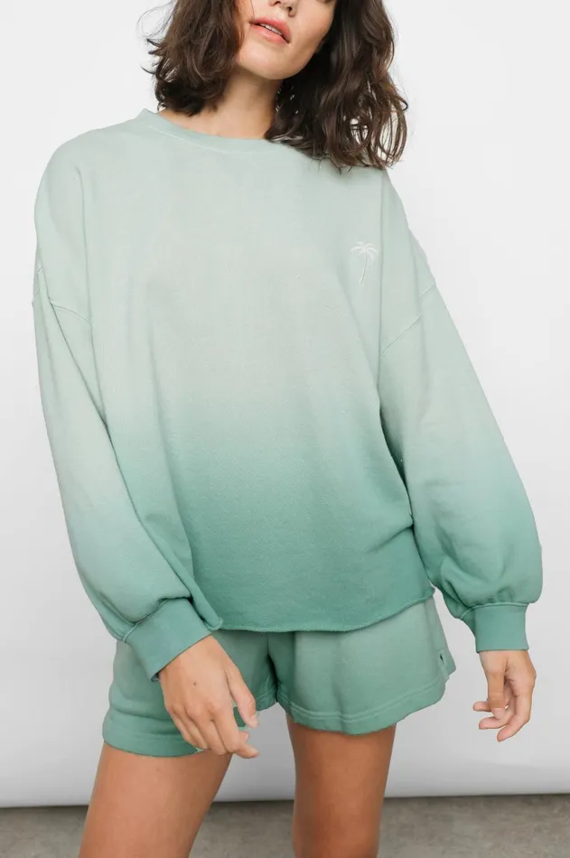 Lounge Women Rails Reeves Sweatshirt Aqua Dip Dye