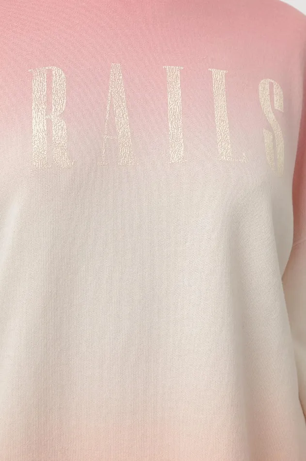 Lounge Women Rails Signature Sweatshirt and Kingston Set Pink Peach Dip Dye