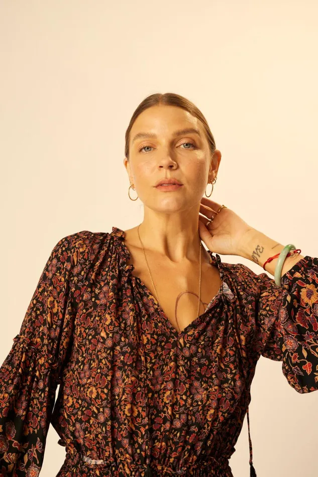 Maggie Dress Petite Fleur Noire Women Natalie Martin Dresses