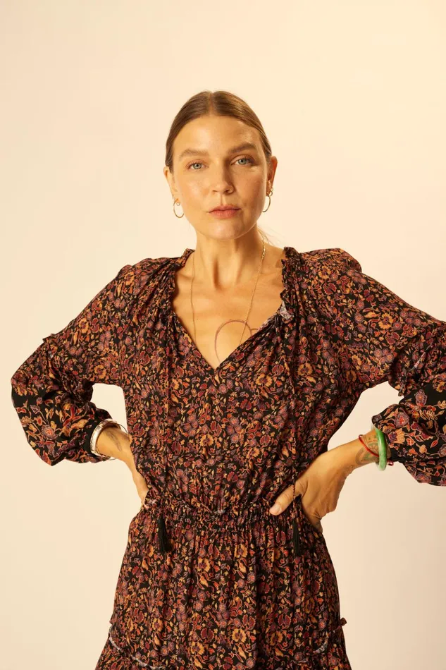 Maggie Dress Petite Fleur Noire Women Natalie Martin Dresses