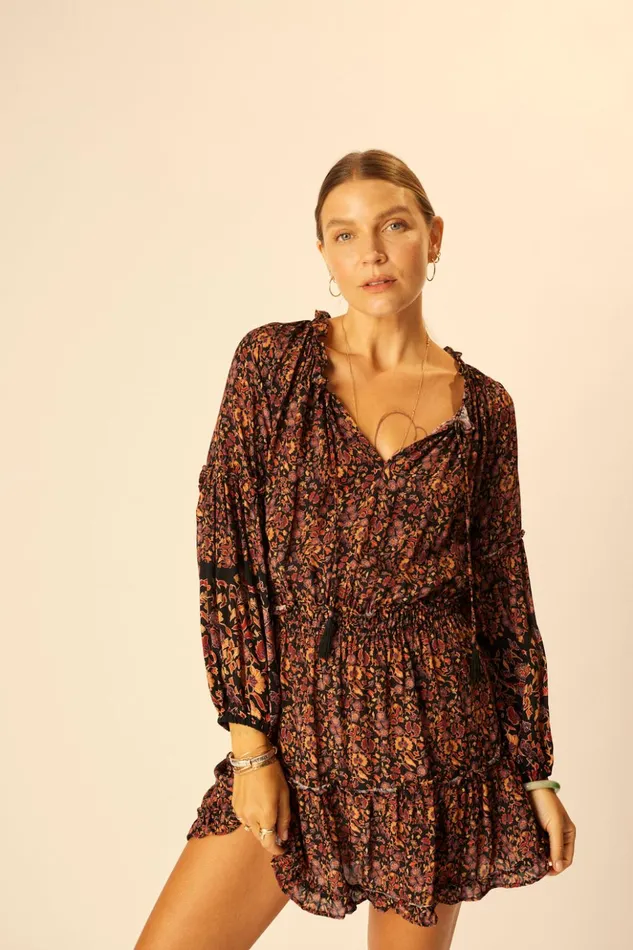 Maggie Dress Petite Fleur Noire Women Natalie Martin Dresses