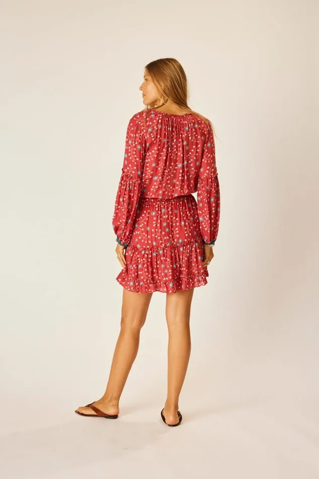 Maggie Dress Pinwheel Barn Red Women Natalie Martin Dresses