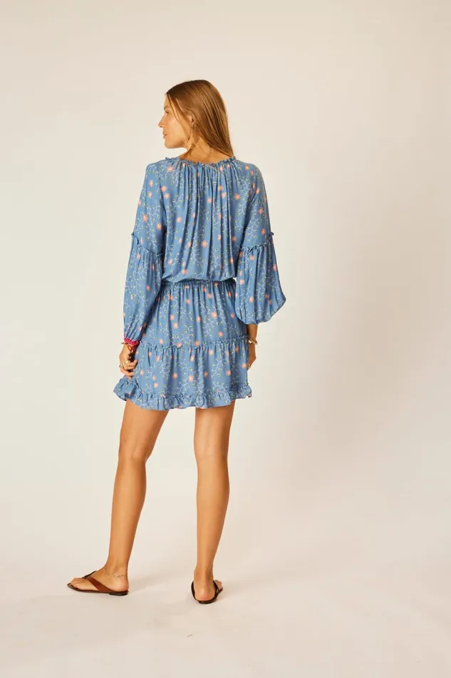 Maggie Dress Pinwheel Denim Women Natalie Martin Dresses