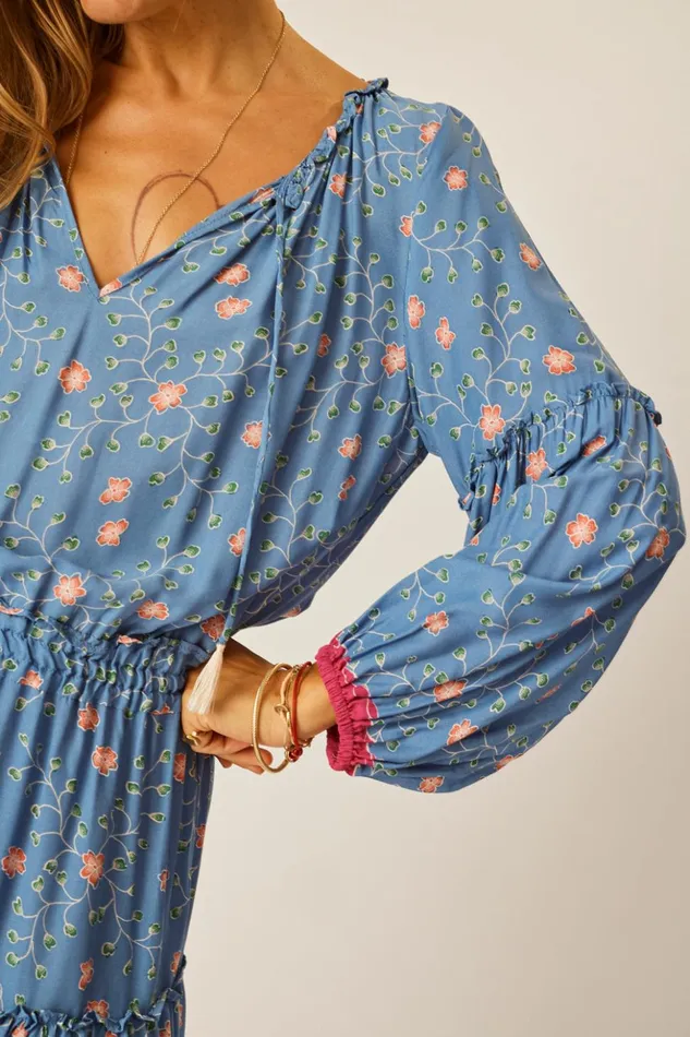 Maggie Dress Pinwheel Denim Women Natalie Martin Dresses