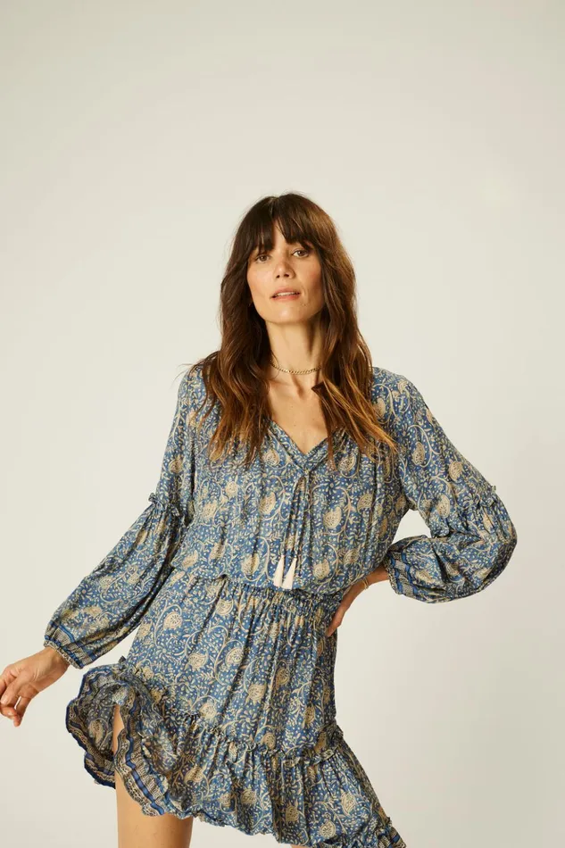Maggie Dress Water Lily Blue Women Natalie Martin Dresses