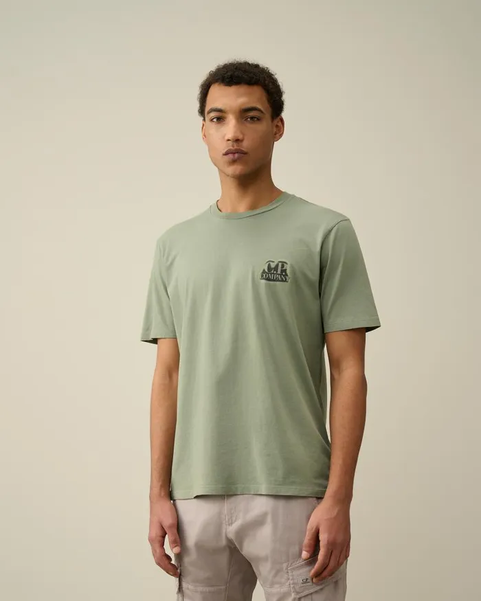 Man 241 Jersey Artisanal British Sailor Tshirt Agave Green CP Company Tshirts and Polo