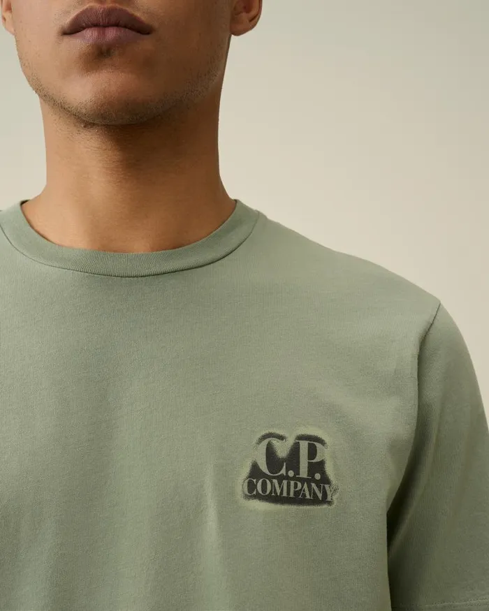 Man 241 Jersey Artisanal British Sailor Tshirt Agave Green CP Company Tshirts and Polo