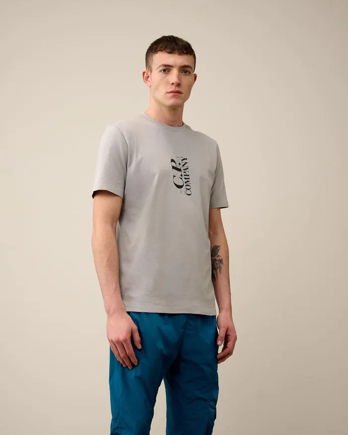 Man 301 Jersey British Sailor Tshirt Drizzle Grey CP Company Tshirts and Polo
