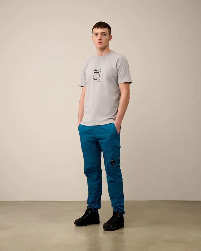 Man 301 Jersey British Sailor Tshirt Drizzle Grey CP Company Tshirts and Polo