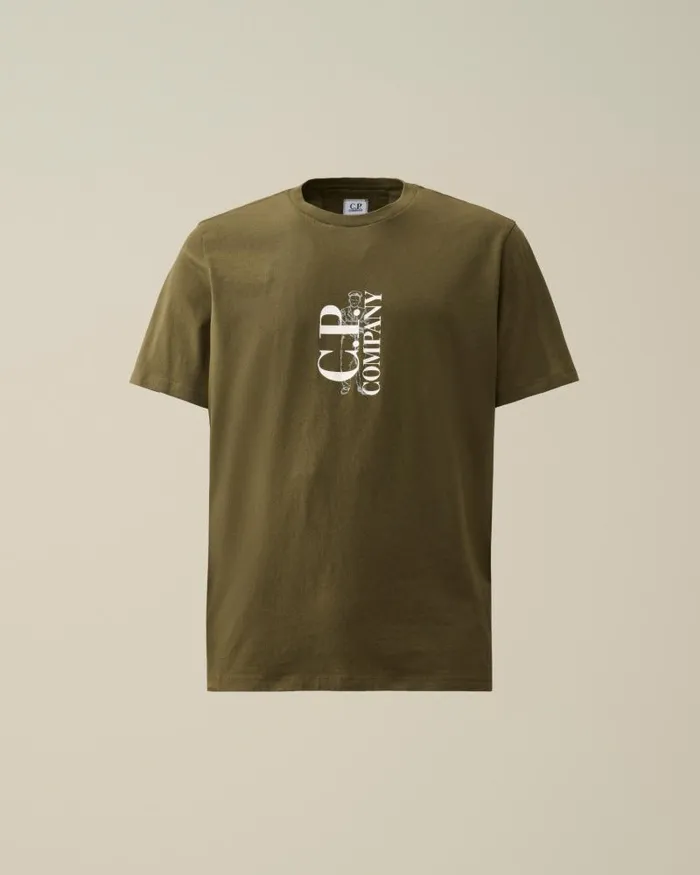 Man 301 Jersey British Sailor Tshirt Ivy Green CP Company Tshirts and Polo