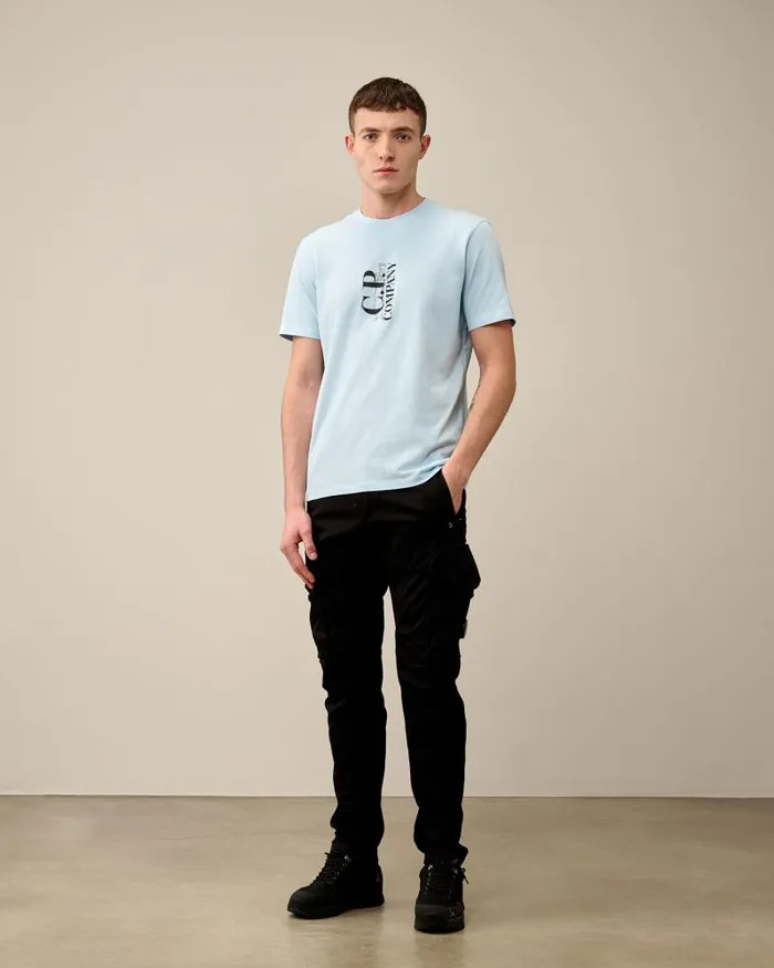 Man 301 Jersey British Sailor Tshirt Starlight Blue CP Company Tshirts and Polo