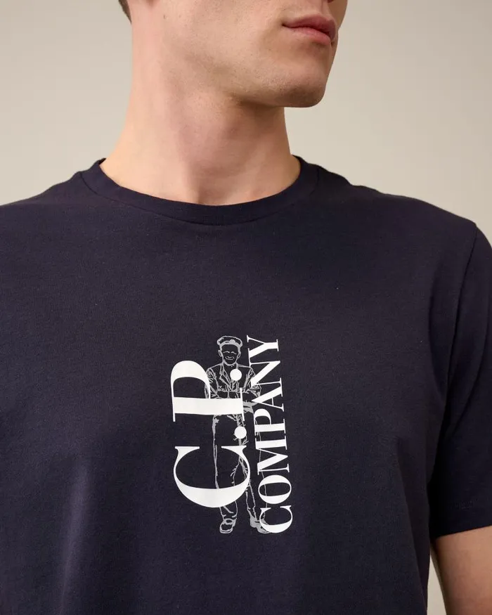 Man 301 Jersey British Sailor Tshirt Total Eclipse 8211 Blue CP Company Tshirts and Polo