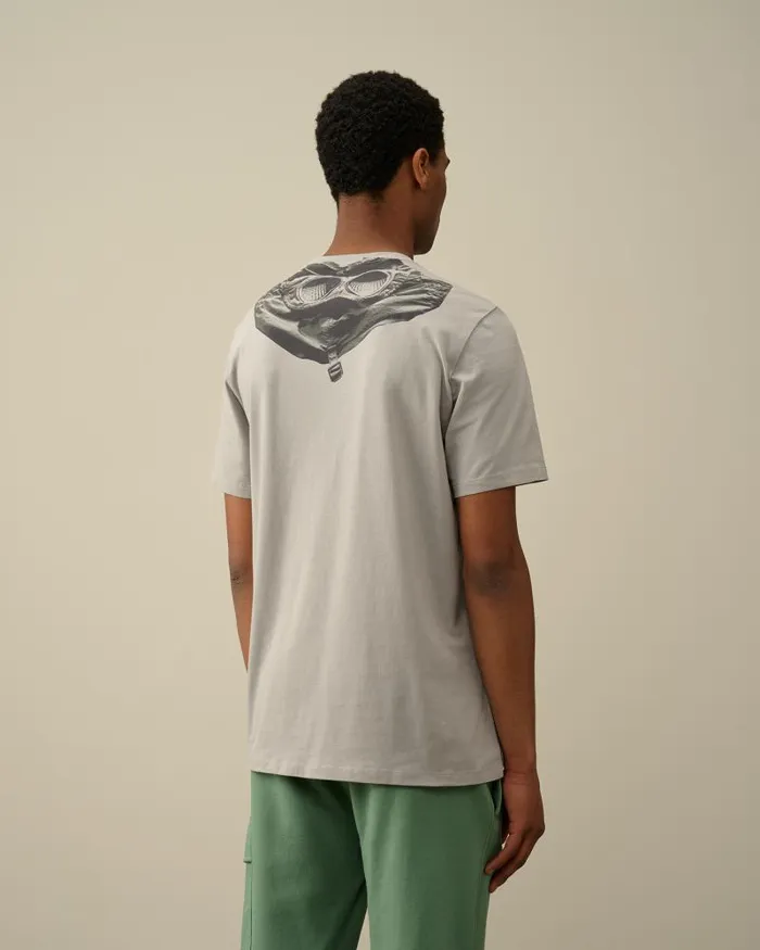 Man 301 Jersey Goggle Tshirt Drizzle Grey CP Company Tshirts and Polo