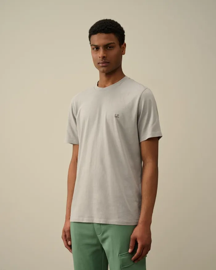 Man 301 Jersey Goggle Tshirt Drizzle Grey CP Company Tshirts and Polo
