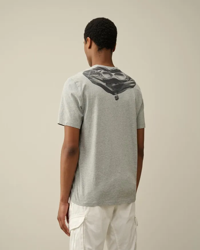 Man 301 Jersey Goggle Tshirt Grey Melange CP Company Tshirts and Polo