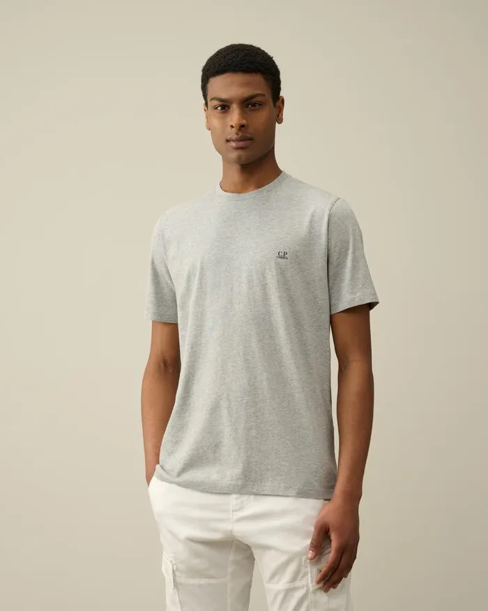 Man 301 Jersey Goggle Tshirt Grey Melange CP Company Tshirts and Polo