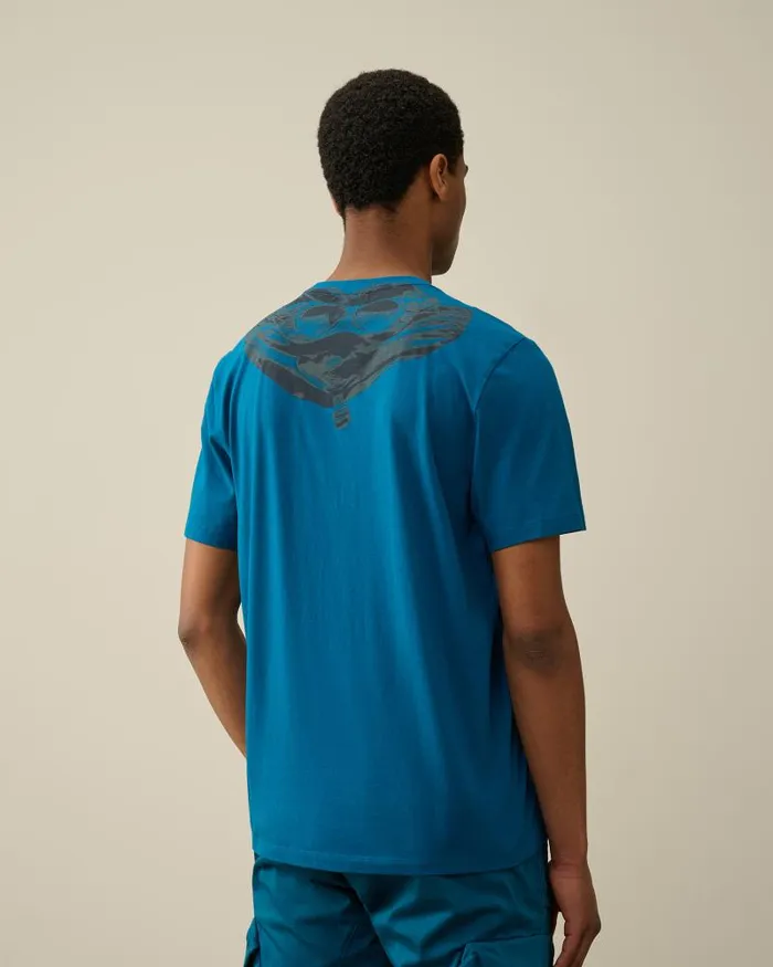Man 301 Jersey Goggle Tshirt Ink Blue CP Company Tshirts and Polo