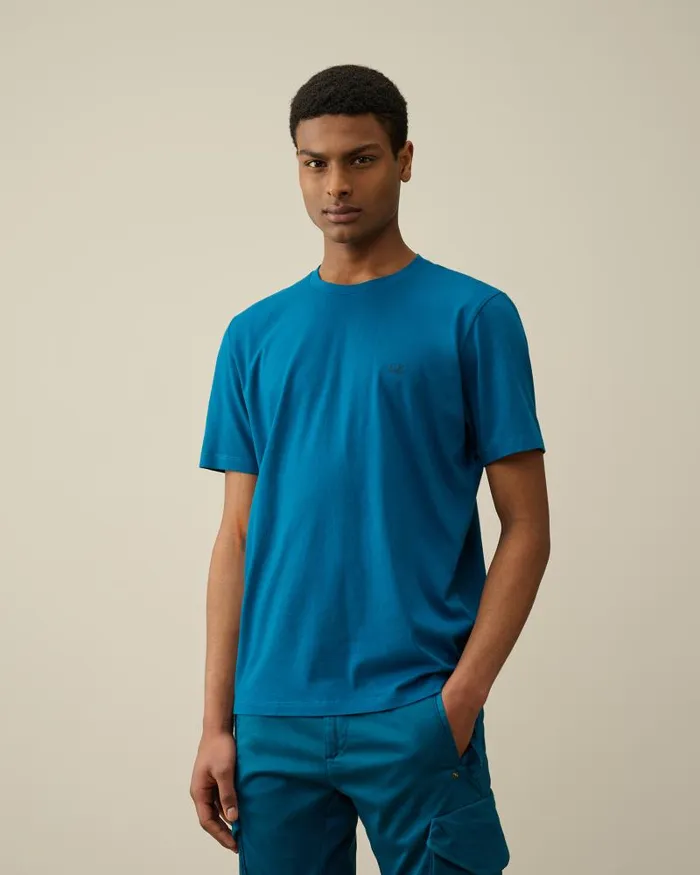 Man 301 Jersey Goggle Tshirt Ink Blue CP Company Tshirts and Polo