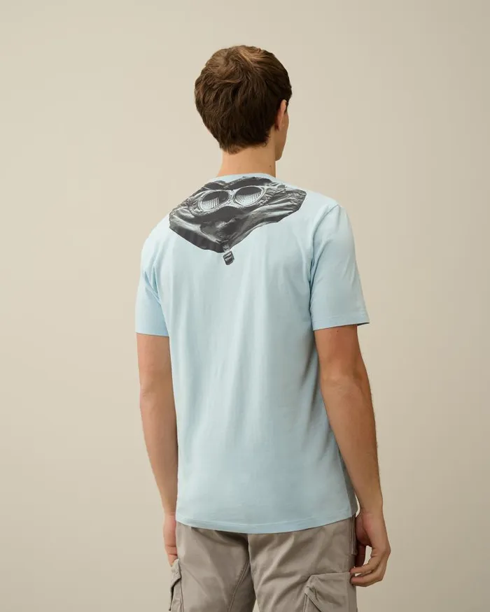 Man 301 Jersey Goggle Tshirt Starlight Blue CP Company Tshirts and Polo