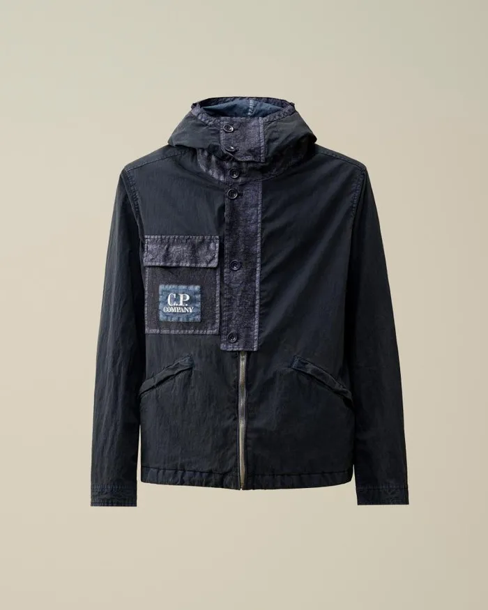 Man 50 Fili Gum Hooded Jacket Mood Indigo 8211 Blue CP Company Jacket and Coats Man 50 Fili Gum Hooded Jacket Mood Indigo 8211 Blue CP Company Jacket and Coats