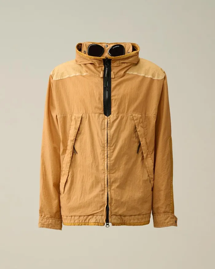 Man 50 Fili Gum Mixed Goggle Jacket Pastry Shell 8211 Orange CP Company Jacket and Coats Man 50 Fili Gum Mixed Goggle Jacket Pastry Shell 8211 Orange CP Company Jacket and Coats