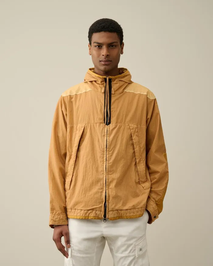 Man 50 Fili Gum Mixed Goggle Jacket Pastry Shell 8211 Orange CP Company Jacket and Coats