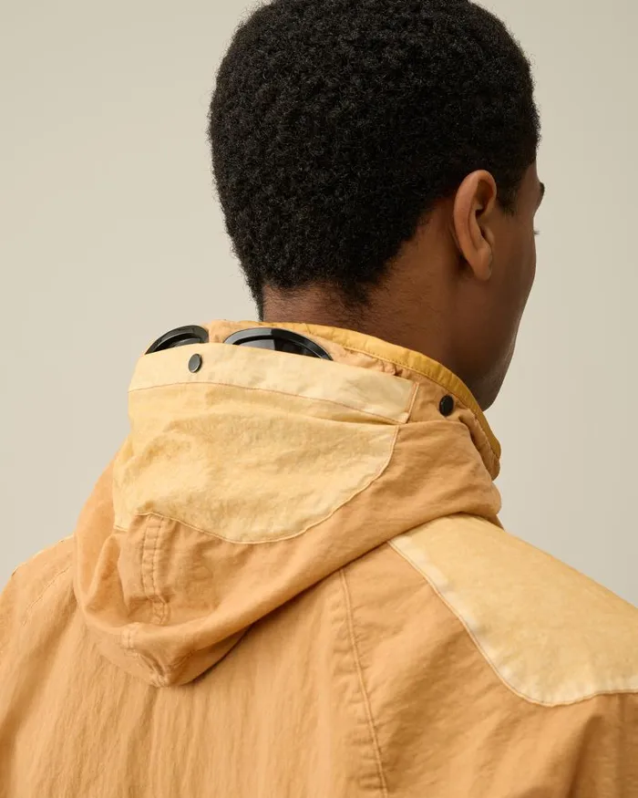 Man 50 Fili Gum Mixed Goggle Jacket Pastry Shell 8211 Orange CP Company Jacket and Coats