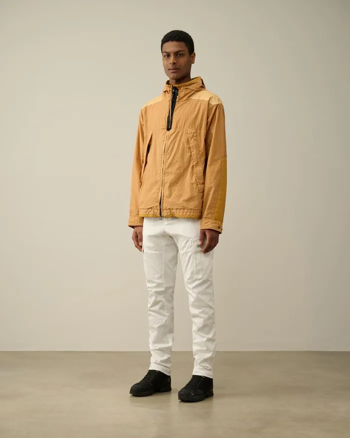 Man 50 Fili Gum Mixed Goggle Jacket Pastry Shell 8211 Orange CP Company Jacket and Coats