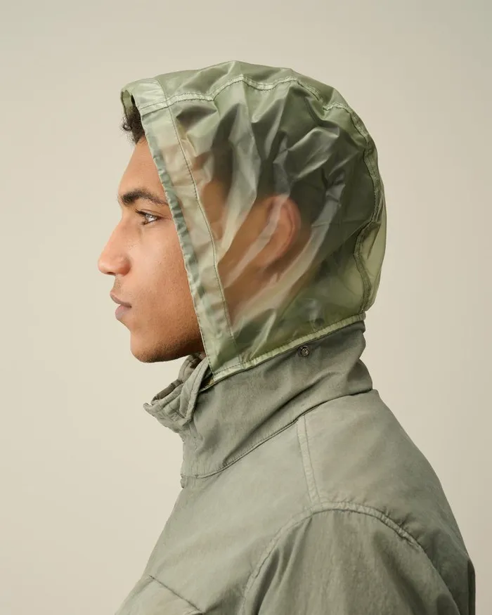 Man 50 Fili Gum Mixed Jacket Agave Green CP Company Jacket and Coats