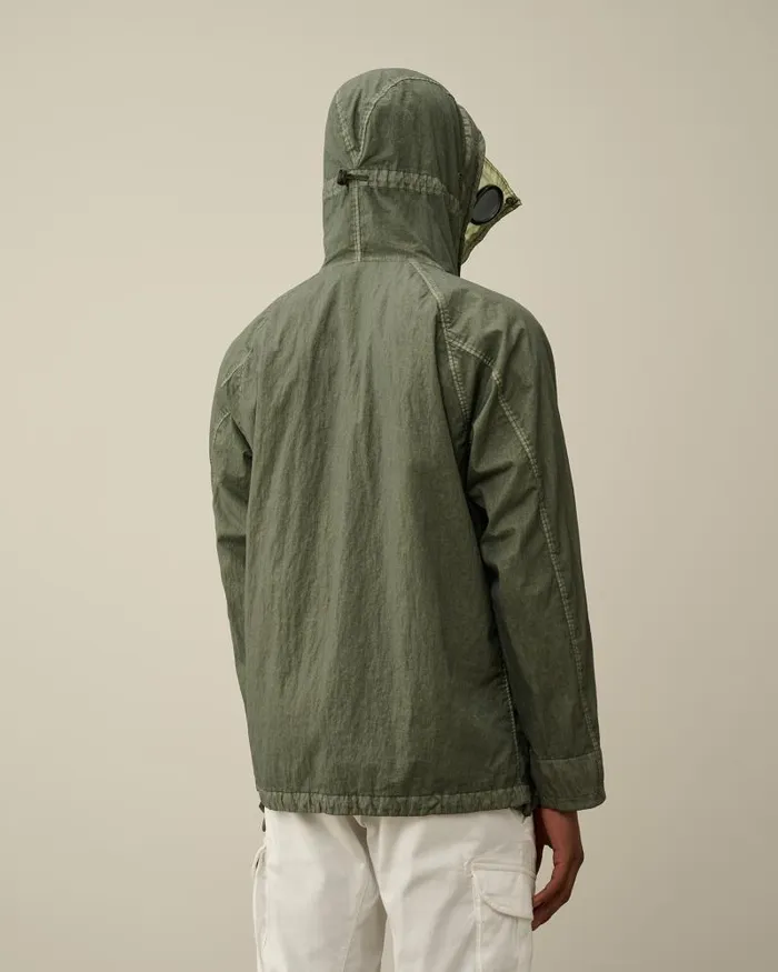 Man 50 Fili Gum Mixed Zipped Goggle Jacket Agave Green CP Company Jacket and Coats