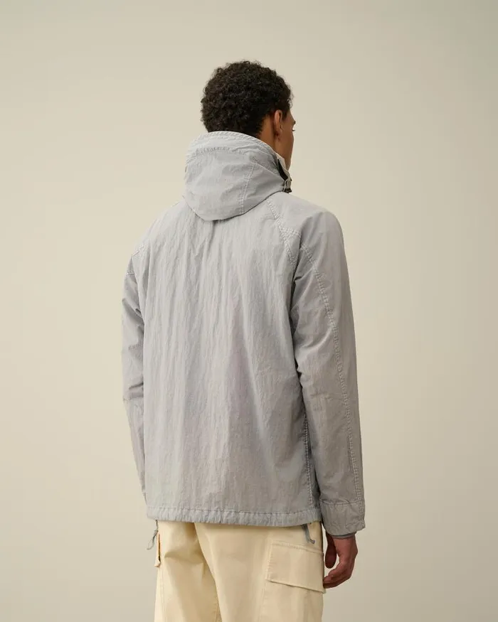Man 50 Fili Gum Mixed Zipped Goggle Jacket Drizzle Grey CP Company Jacket and Coats