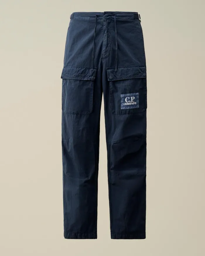Man 50 Fili Loose Pants Mood Indigo 8211 Blue CP Company Trousers