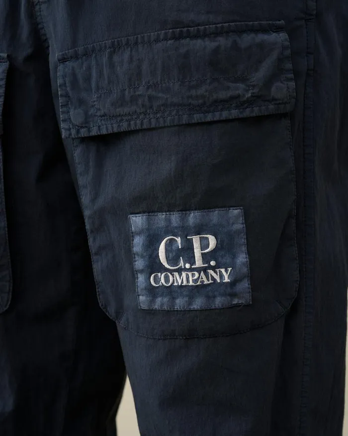 Man 50 Fili Loose Pants Mood Indigo 8211 Blue CP Company Trousers