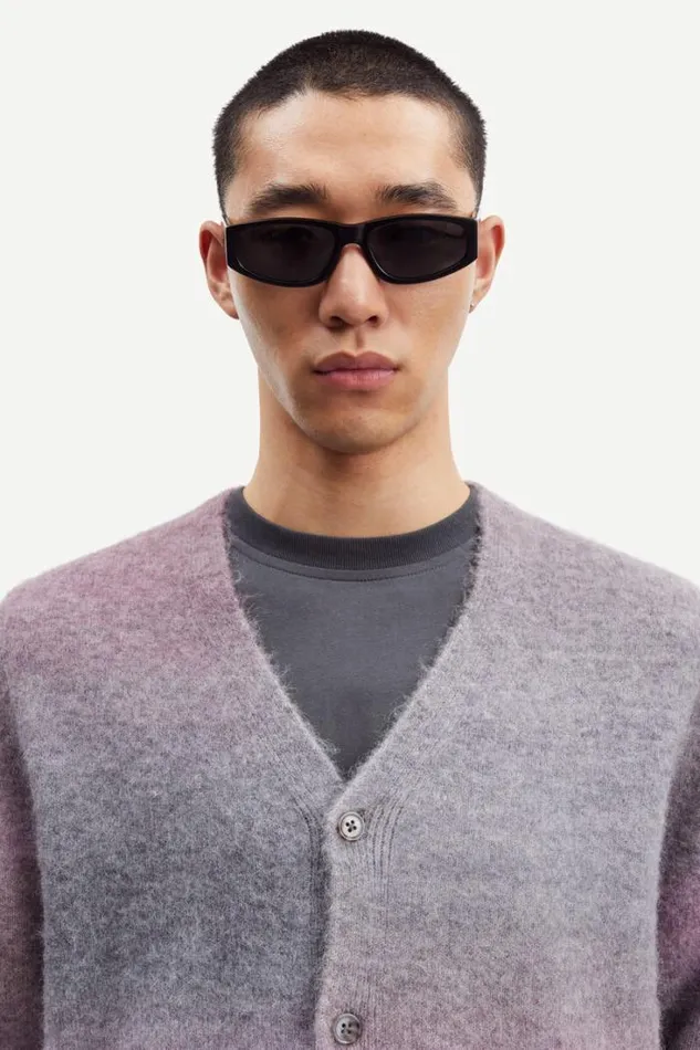 Man Aiden Cardigan 15012 Gray Ombre Samse Samse Knitwear