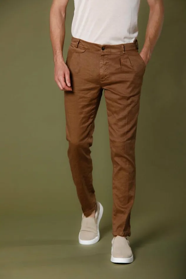 Man Amalfi 2 Pinces Chino Pants In Linen And Cotton Twill Carrot Fit Mason039s Pants Man Amalfi 2 Pinces Chino Pants In Linen And Cotton Twill Carrot Fit Mason039s Pants