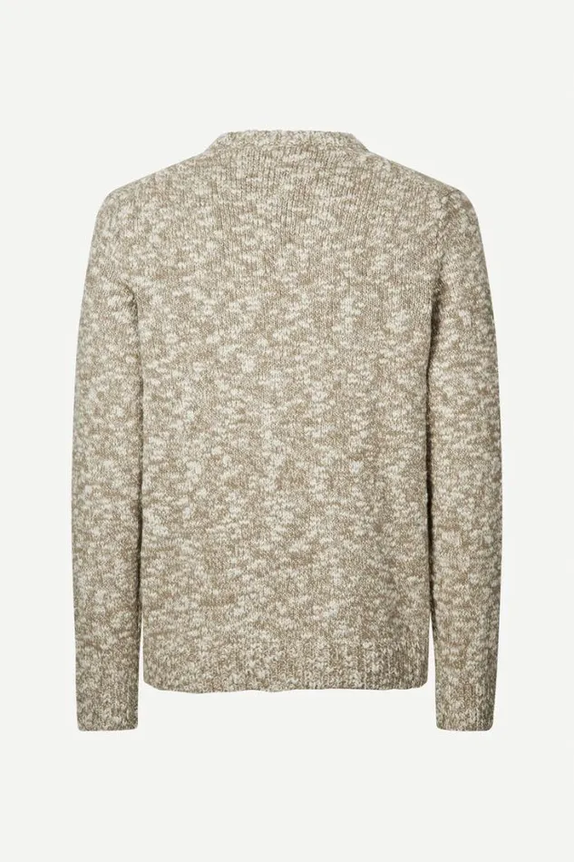 Man Benjamin Crew Neck 15031 Fallen Rock Mel Samse Samse Knitwear