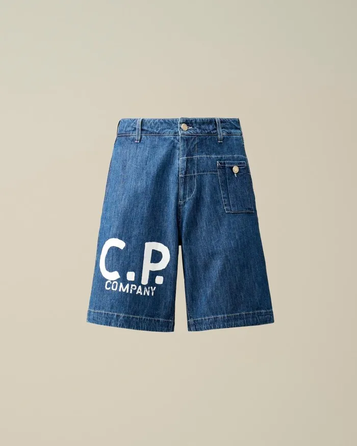 Man Blu Utility Shorts Stone Bleach 8211 Blue CP Company Tracksuits and Shorts Man Blu Utility Shorts Stone Bleach 8211 Blue CP Company Tracksuits and Shorts